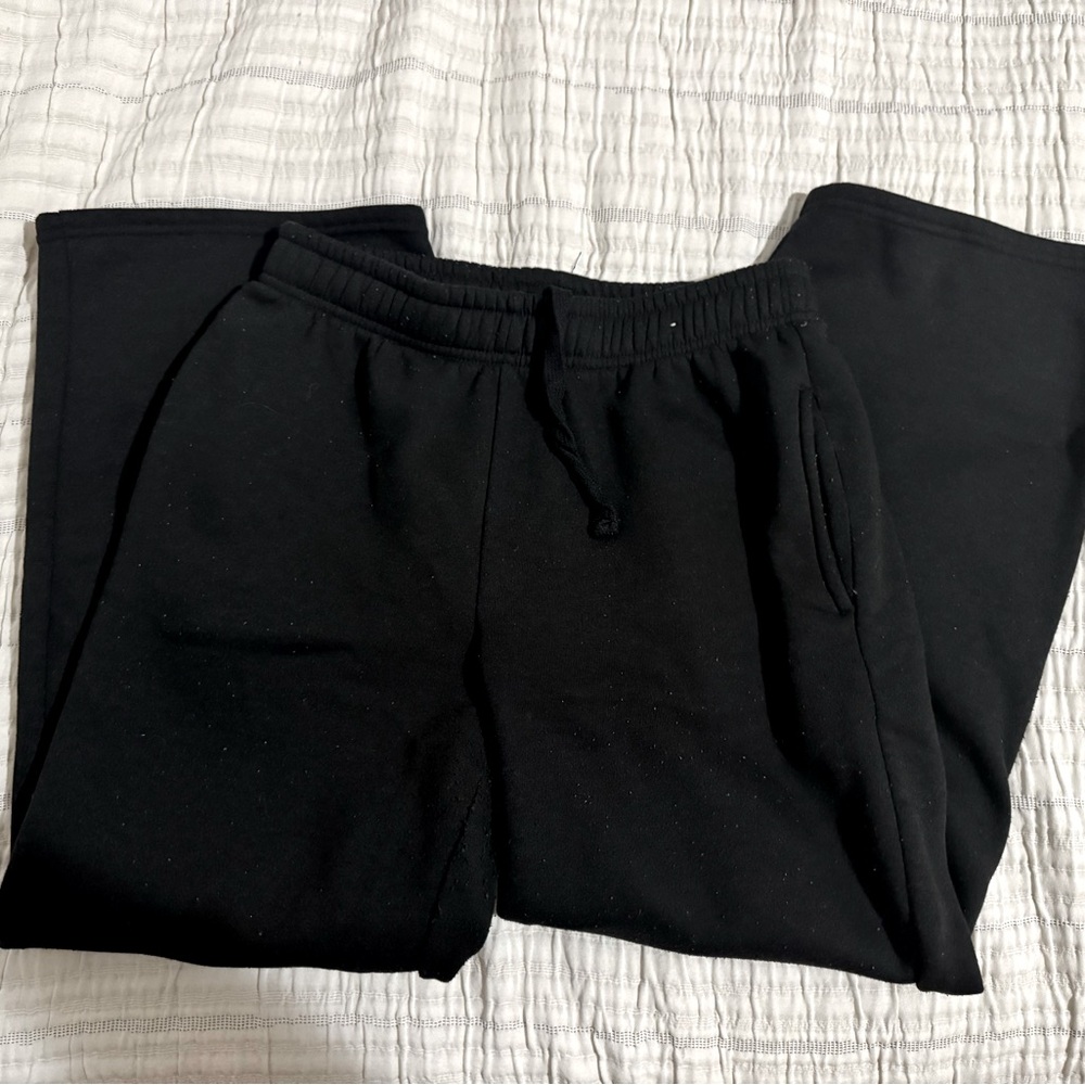 Faded Rose Black Jogger Sweatpants